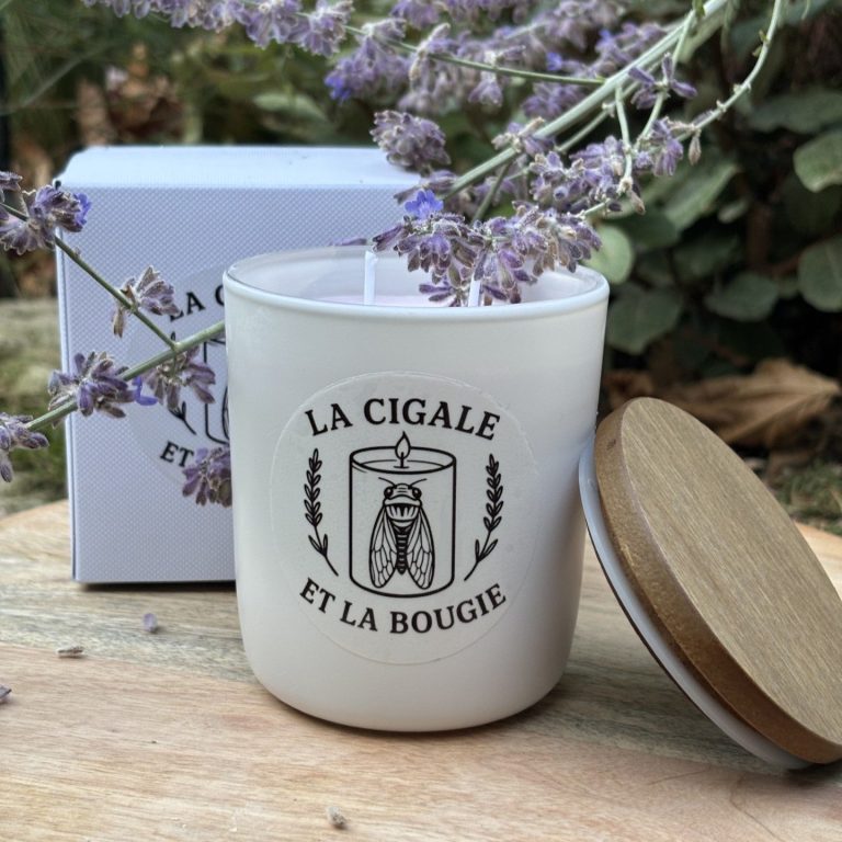 Bougie lavande provençale Bougie artisanale en cire végétale avec lavande – La Cigale et la Bougie
